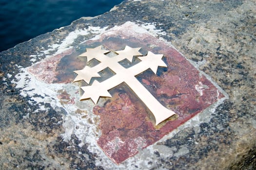 Cross marking the death of St. Jan Nepomucky