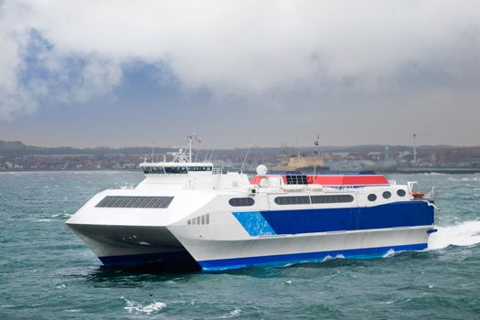 A fast catamaran ferry