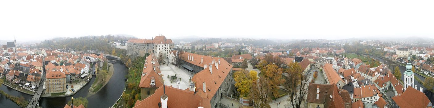 A city panorama in Czech Republic