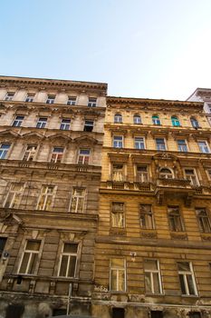 Prague Building detail in the old area of town. Czech Republic.