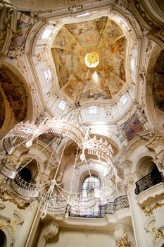 Church of Saint Nicholas in Prague, Czech Republic.