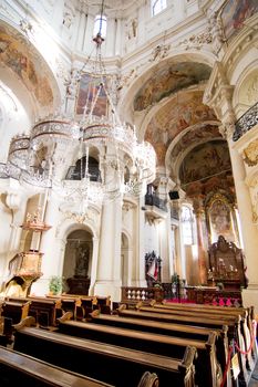 Church of Saint Nicholas in Prague, Czech Republic.