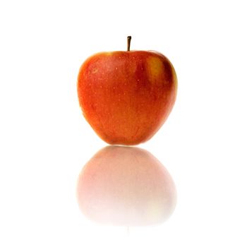An apple isolated on a white background
