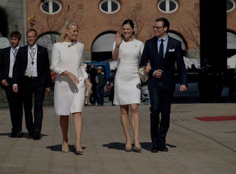 COPENHAGEN - APR 16: Denmark's Queen Margrethe celebrates her 70th birthday with other European Royals. The Queen rides an open carriage escorted by Hussars to Copenhagen City Hall on April 16, 2010.