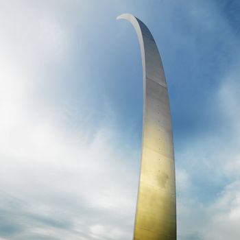 Spire of Air Force Memorial in Arlington, Virginia, USA.