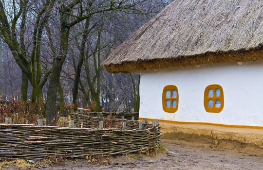 Ukranian village near Kiev in winter time