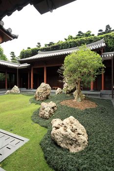 Chinese traditional garden in Hong Kong, China