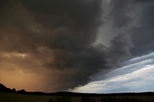 Before strom - shot of the cumulonimbus (thunderclouds)