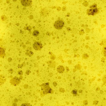 Sponge Texture as Seamless Background in Yellow