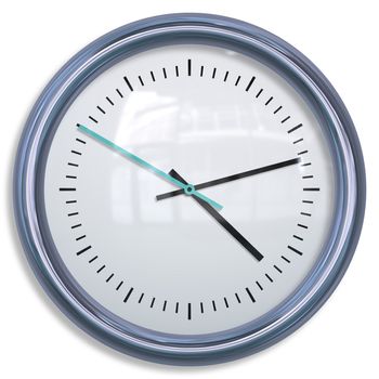 Isolated Clock Stylish and Modern Clip Art