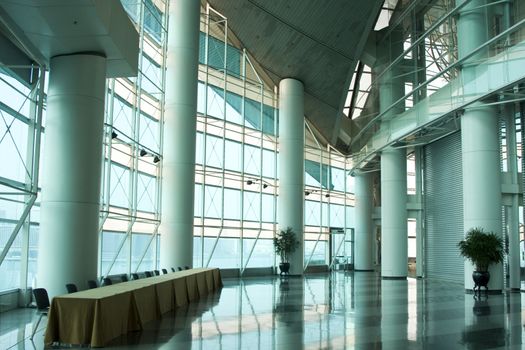 It is a wide shot of Hong Kong modern building