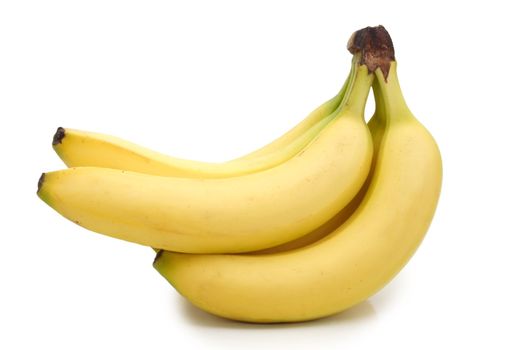 bananas on white background