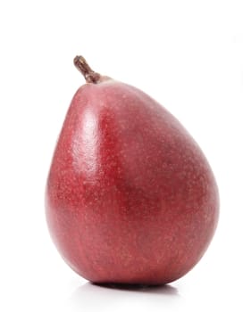 red pear isolated on white 
