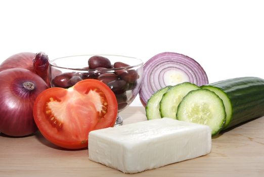 fresh Greek salad ingredient