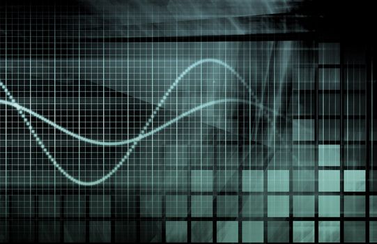 Futuristic Abstract in Web Tech Glowing Lines