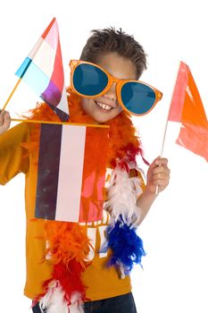 a supporter from the dutch football team