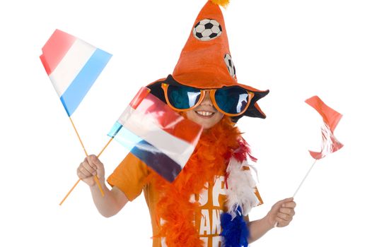 a supporter from the dutch football team
