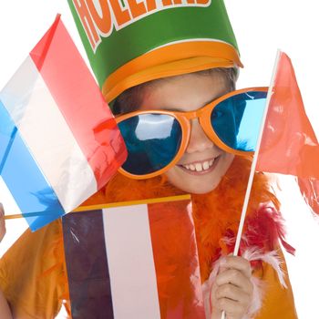 a supporter from the dutch football team