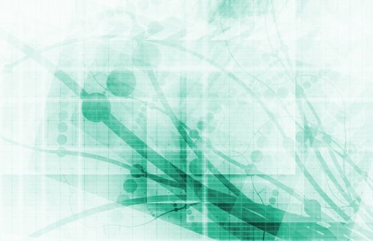 Futuristic Background as a Network Concept Art