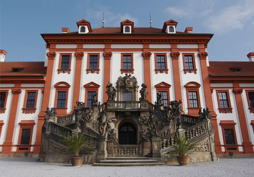 Shot of a chateau Troja. Baroque style.Built 1679 - 1685. Architects: G.D.Orsi and J.B.Mathey
Prague, Czech republic, Europe.