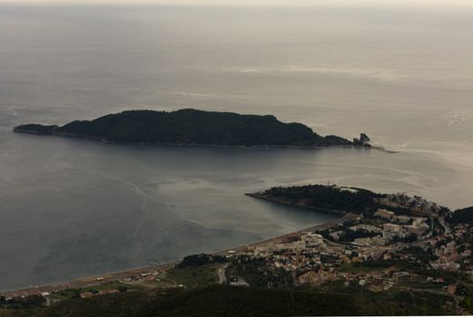 Very beautiful view on the Budva riviera