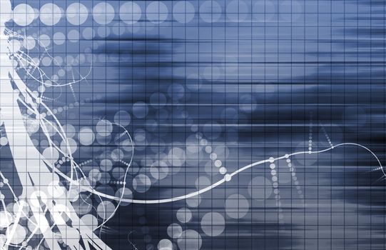 Futuristic Background in Web Tech Glowing Lines