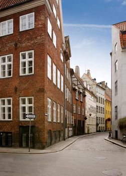 A street in the old town area of copenhagen