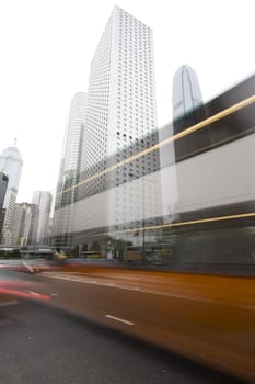 it is traffic through downtown in HongKong
