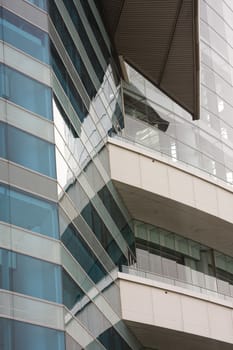 It is a detail of Hong Kong modern building