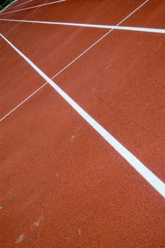 athlete track for short sprints