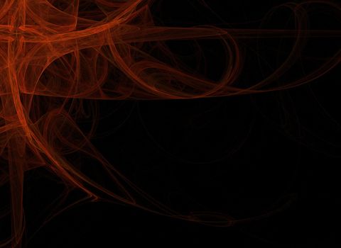 Fractal background image of a red flare