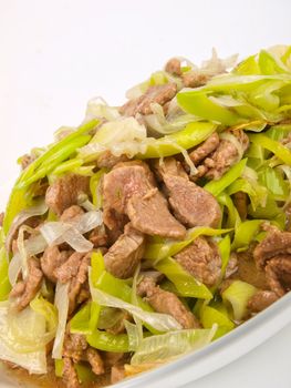 Chinese Dish with Lam and Celery