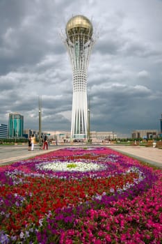 Baiterek, symbol of Astana,  capital of Kazakhastan.