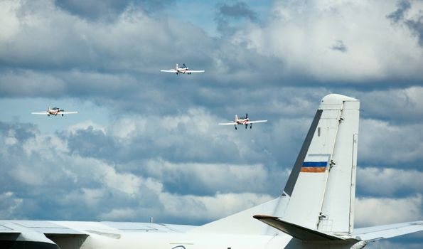 Celebrating Russian Aviator's Day, Air show. Novosibirsk, august 23, 2008