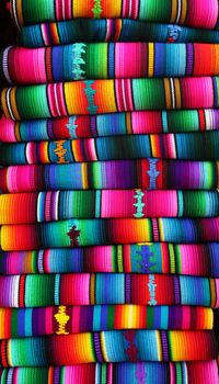 colorful blankets from Guatemala