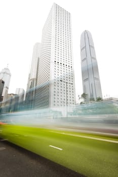 it is traffic through downtown in HongKong
