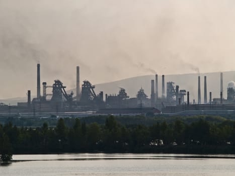 Coal produce processing factory.