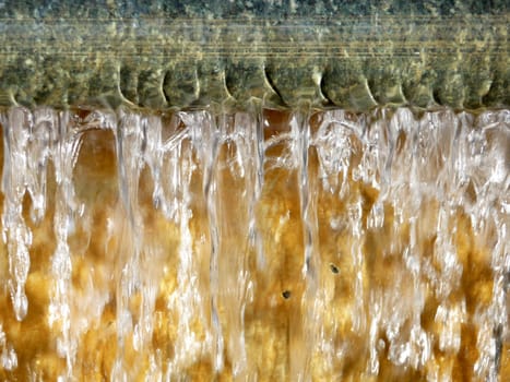 A abstract photograph of some falling water.