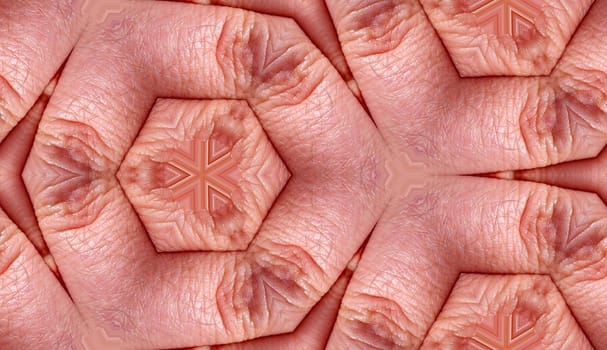 A texture pattern background made out of a close up of finger skin.