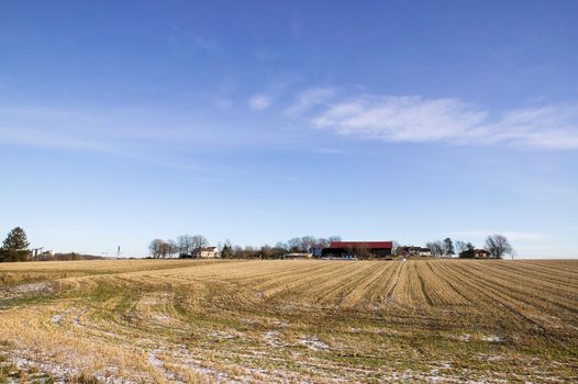 Norwegian agriculture near the glomma river in South Eastern Norway.