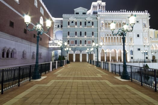 it is a street of europe style in macau