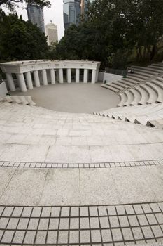 it is big square and many stone stair