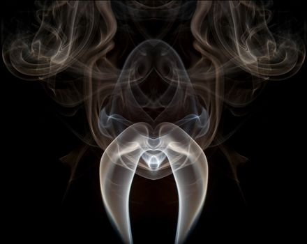 Abstract shot of the smoke