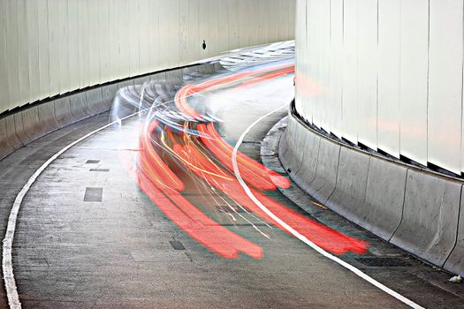 street racing car blurred background