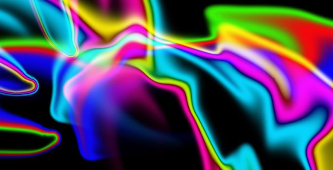 A abstract colour background made out of wispy colours.