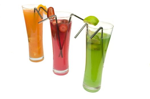 vibrant colors, fresh fruits, tasty cocktails