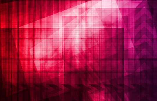 Corporate Abstract as a Modern Business Tech Art