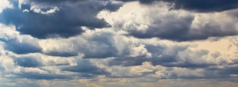 Dramatic clouds in the fresh spring sky