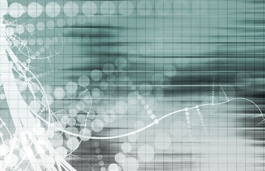 Futuristic Background in Web Tech Glowing Lines