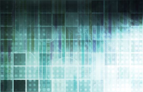 Corporate Abstract as a Modern Business Tech Art